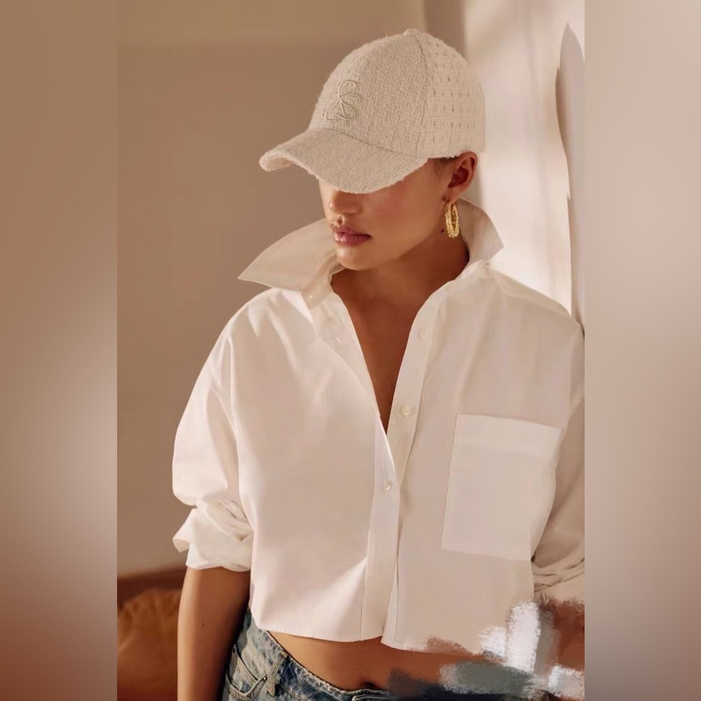 ☁️Ba&sh Hermel Cap - white / ivory✨